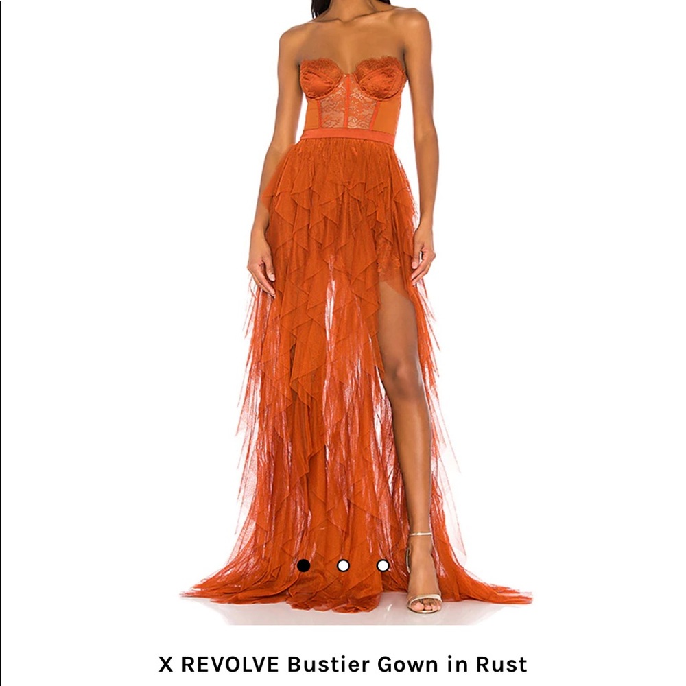 X REVOLVE Bustier Gown in Rust
For Love & Lemons